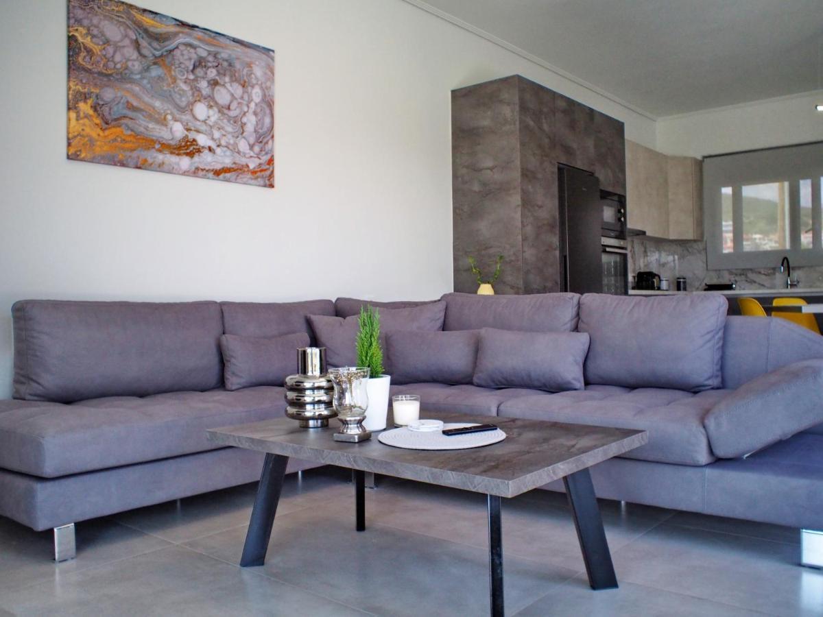 Nostos Luxury Villas With Private Pool In Nafpaktos Bagian luar foto