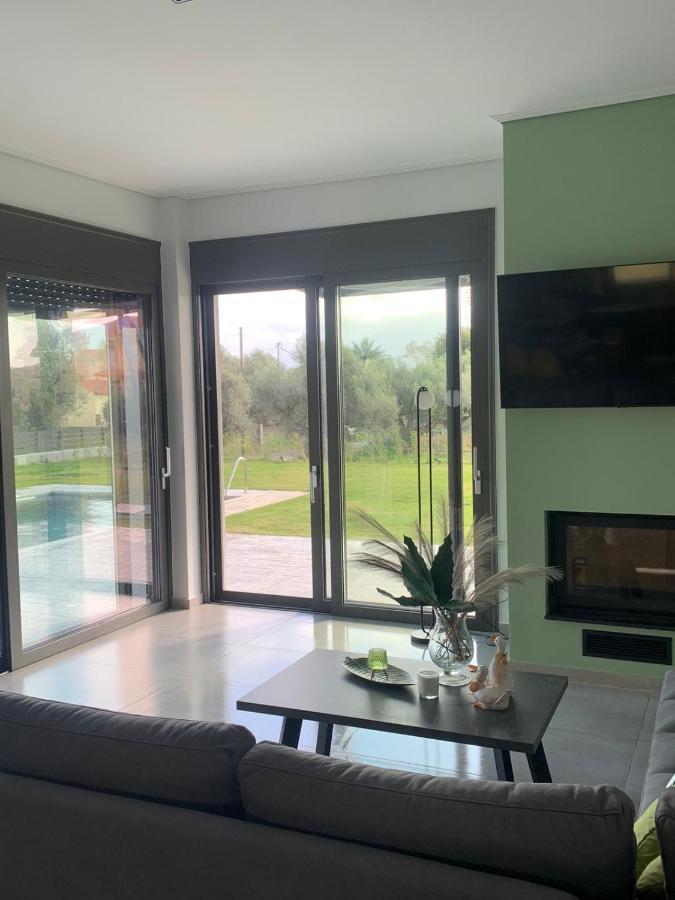 Nostos Luxury Villas With Private Pool In Nafpaktos Bagian luar foto