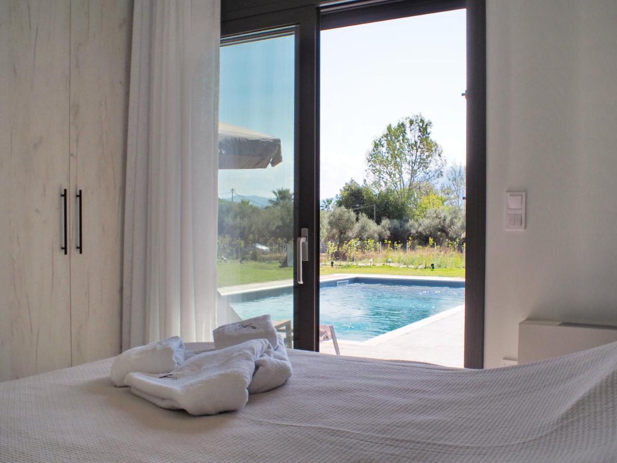 Nostos Luxury Villas With Private Pool In Nafpaktos Bagian luar foto