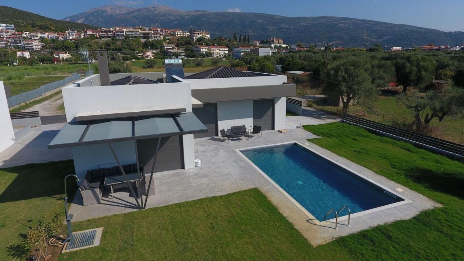 Nostos Luxury Villas With Private Pool In Nafpaktos Bagian luar foto