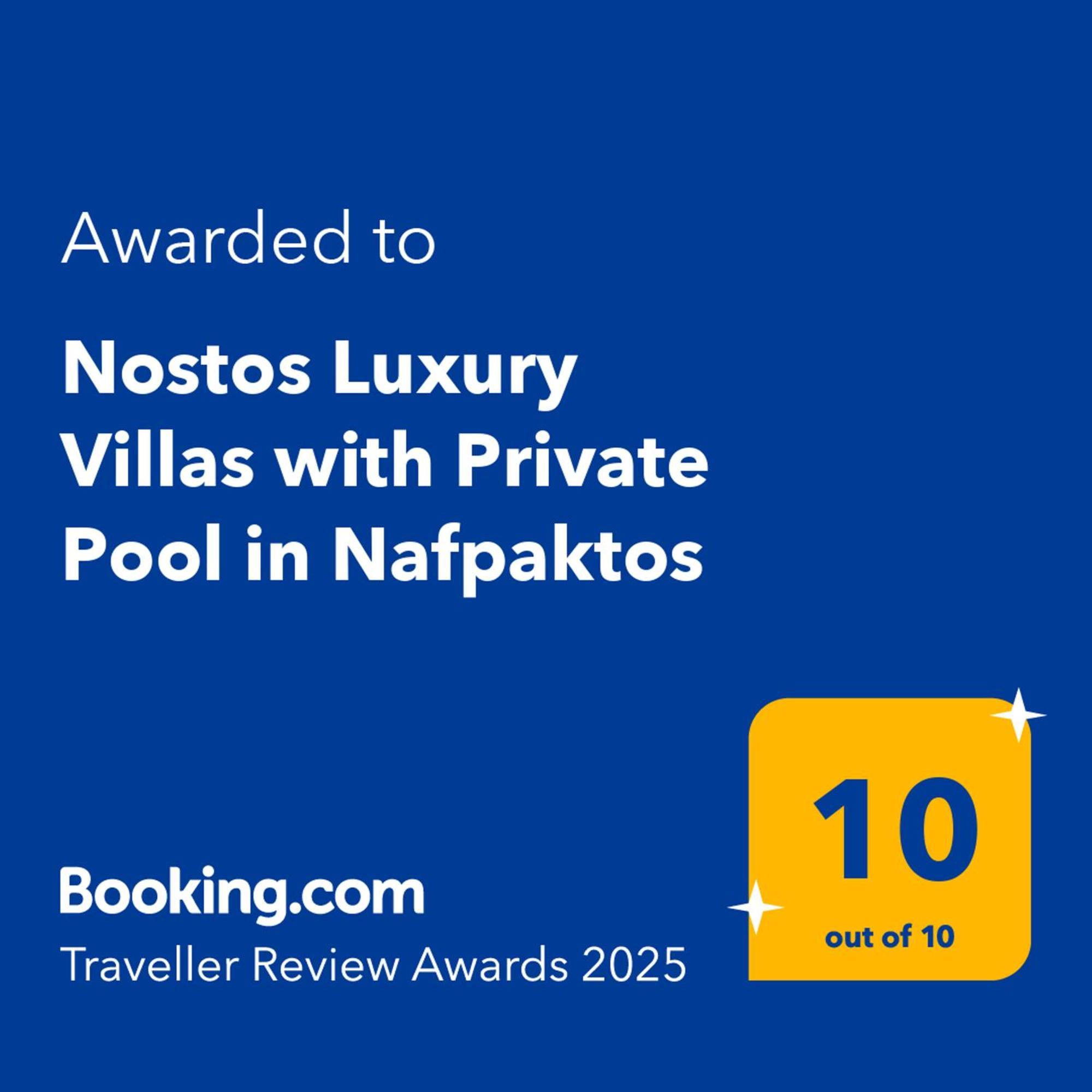 Nostos Luxury Villas With Private Pool In Nafpaktos Bagian luar foto